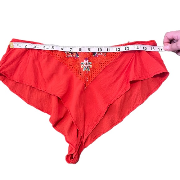 Savage X Fenty Orange Floral Intimate Dolled Up Lace Set - Picture 8 of 17